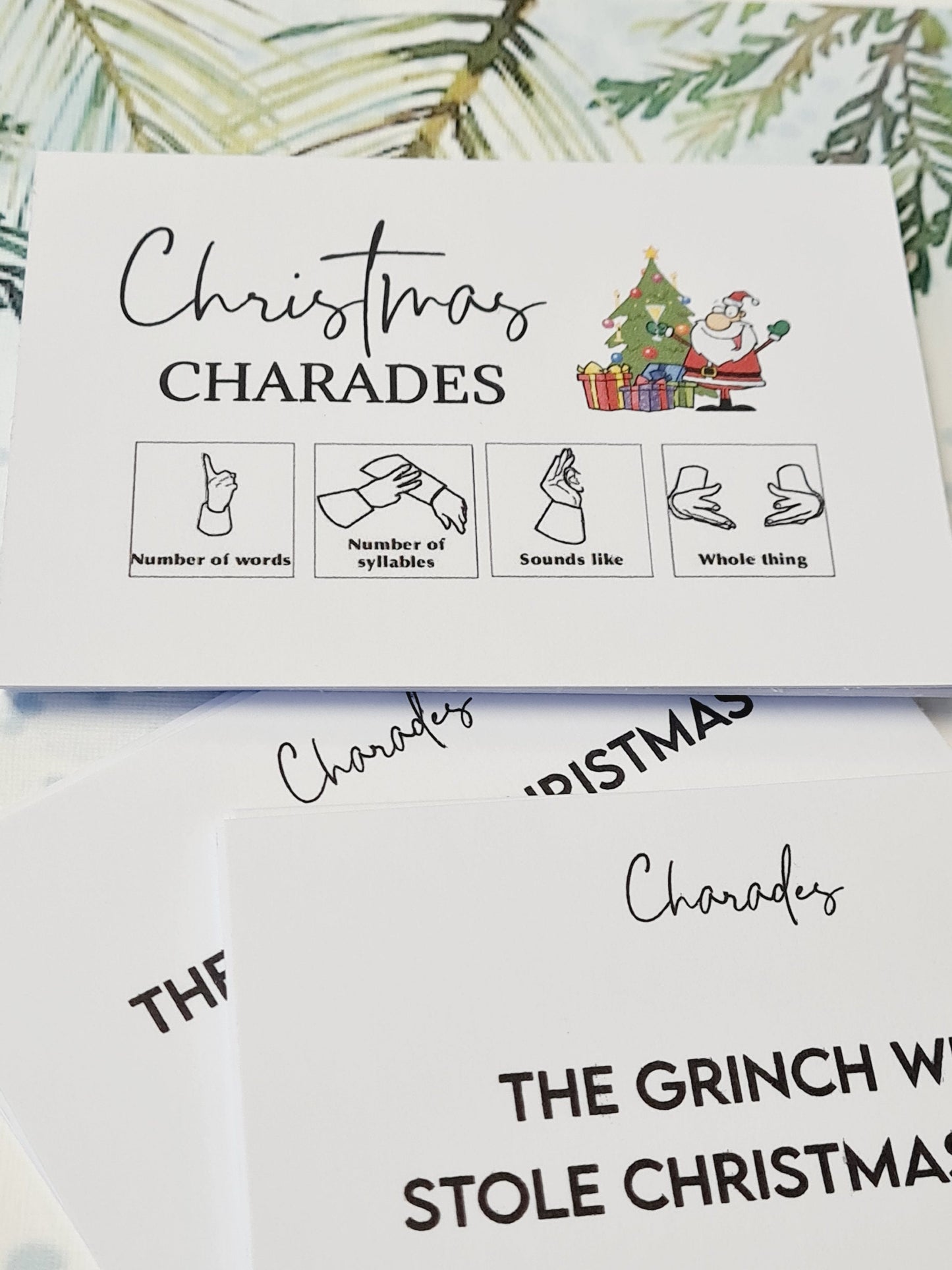 Charades Christmas games, Christmas Stocking Filler, Family Christmas, Christmas Eve Gift, Christmas Table Present