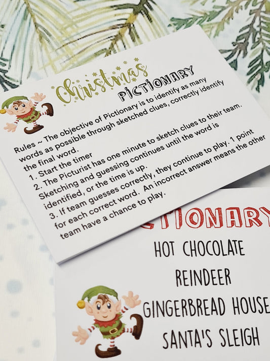 Christmas Pictionary Game: Family Holiday Fun, Stocking Filler