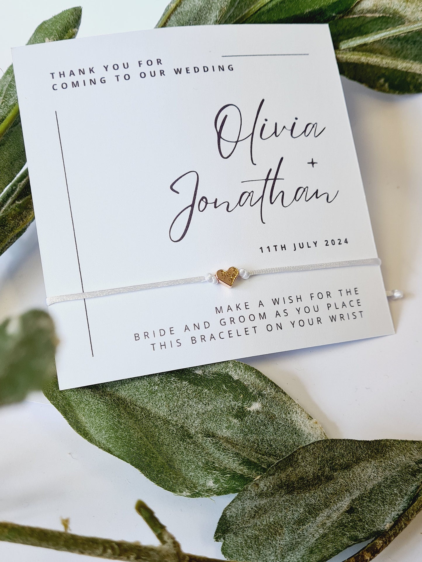 Bulk Wedding Favour Wish String - Personalised - Wedding day gift - Guest Gift, Thank you gift