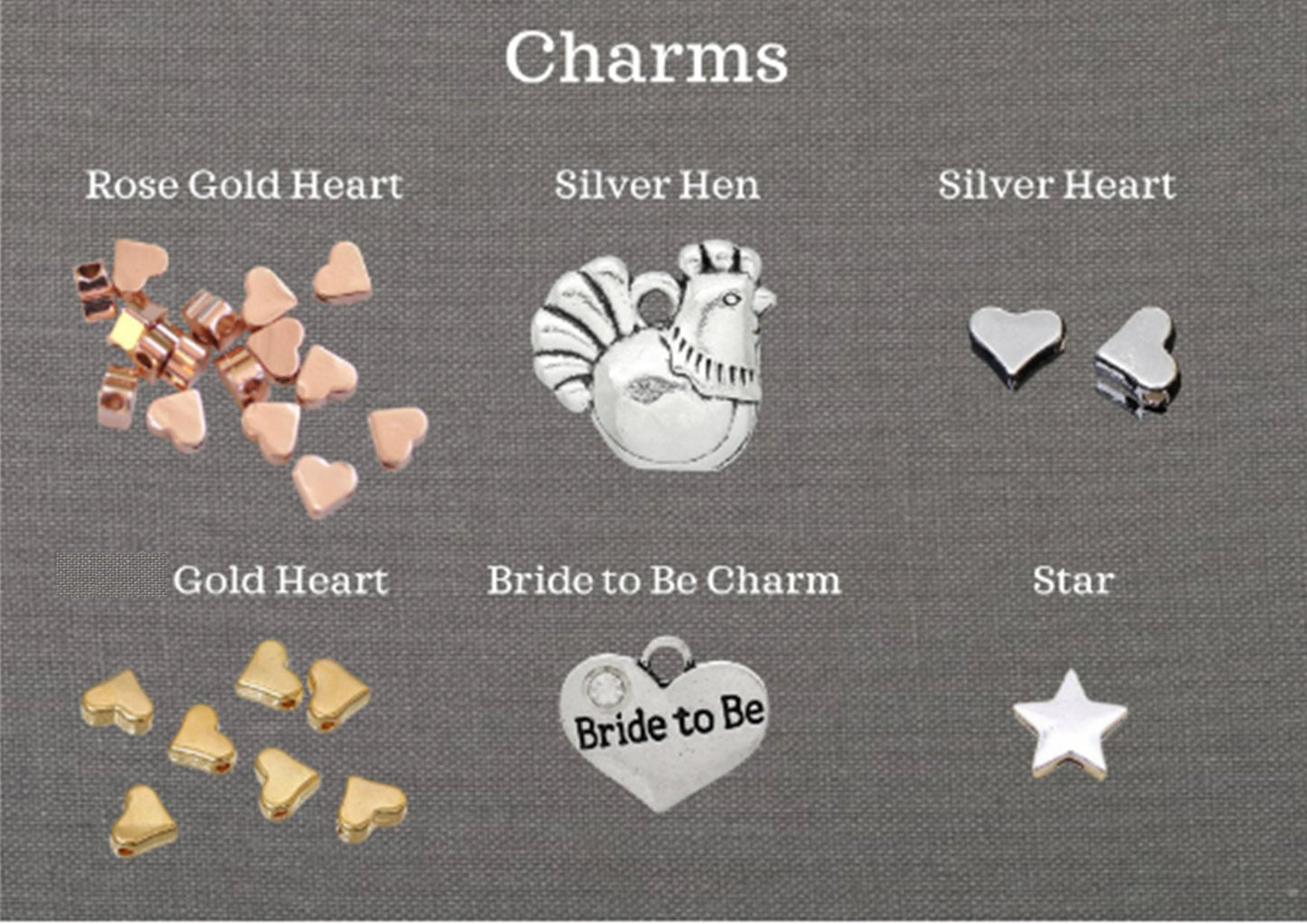 Hen Party Personalised Wish Bracelets - Heart - Girls Weekend- Hen Do- Nikkah - Baby Shower - Birthday - Wedding Classy - Simple-801