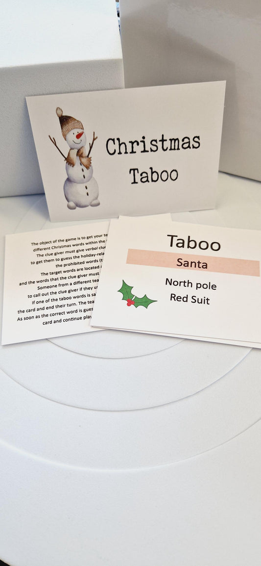 Taboo Christmas games, Christmas Stocking Filler, Family Christmas, Christmas Eve Gift, Christmas Table Present