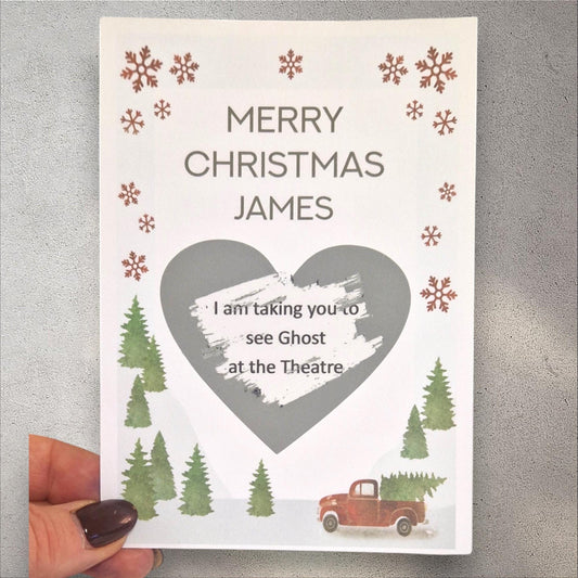 Personalised Christmas Scratch card I Christmas Scratch card I Surprise Christmas Gift I Merry Christmas Scratch Card, Christmas Gift Reveal