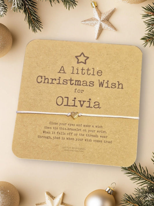 Personalised Wish Bracelet Christmas| Bulk Buy Gifts | Friendship Bracelet | Party Favours I Personalised Gifts | Name Bracelet I Friends