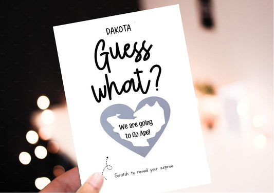 Personalized Surprise Scratch Off Card: Birthday, Holiday, or Concert Reveal