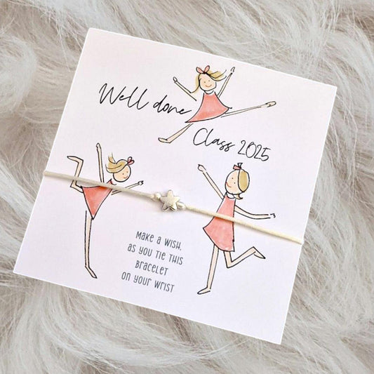 Personalised Dance Class - Thank you Wish Bracelets - Class 2025 - Well done - Street Dance - Friendship Bracelets I Teachers I Ballet
