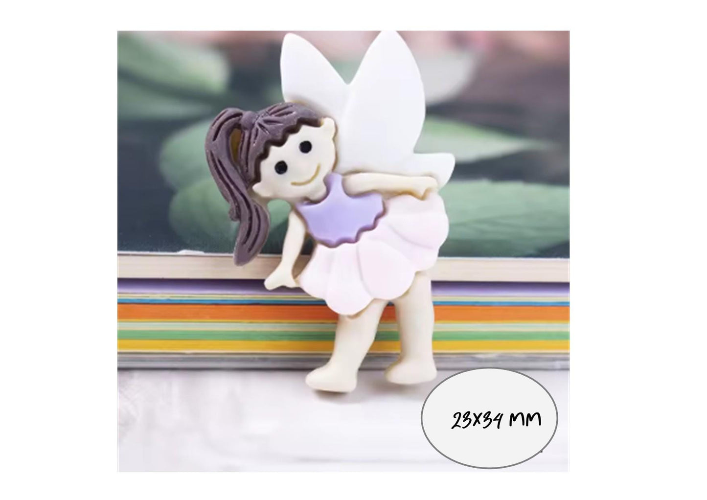 Teacher Gift Flatback Resin Fairy – Inspirational Teacher Quote Card with Envelope – Thoughtful Thank You Gift – Cute Angel - Personalised