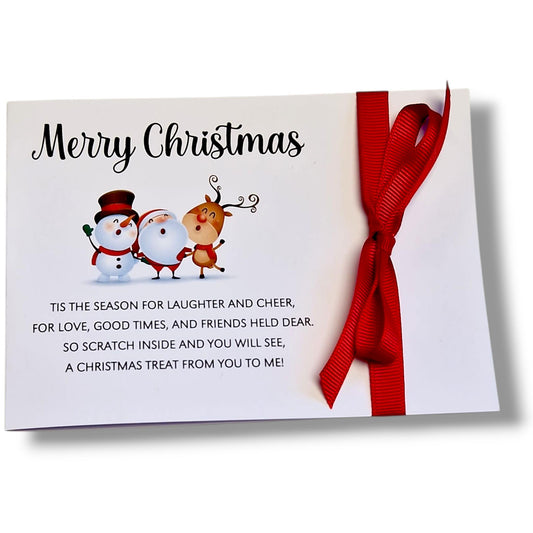 Funny Christmas Scratch Card Holder for Best Friend – Fun Holiday Gift, Could Be a Winner! Grab a Coin & Reveal Your Festive Surprise