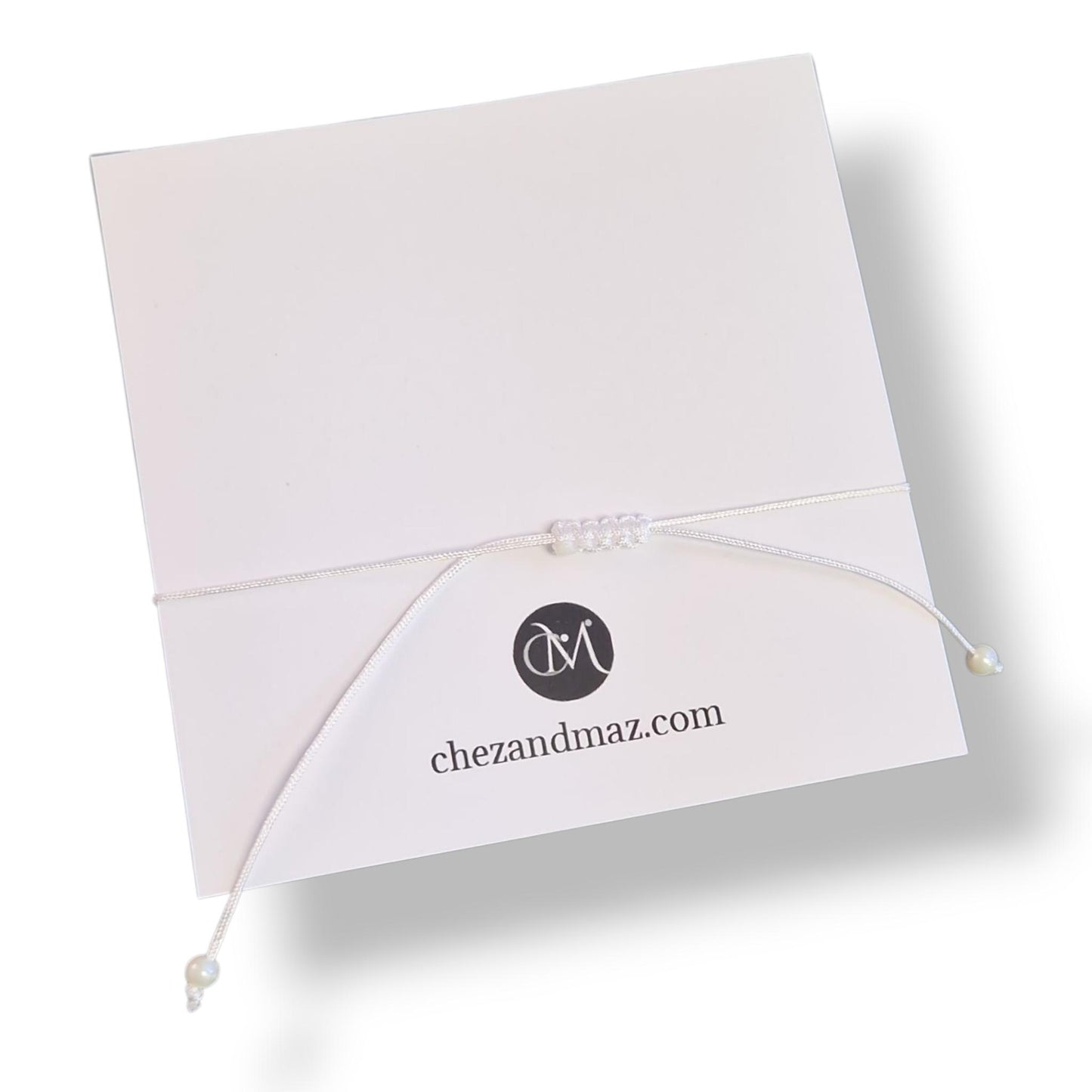 Pearl Wish Bracelet – Christmas Gift for Her, Elegant Wish Bracelet, Handmade Jewellery, Stocking Filler, Secret Santa