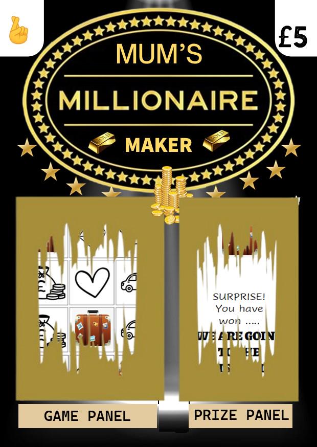 Scratch Card: Surprise Holiday, Reveal Gift, fun gift, Suitcase, Birthday, Personalised, Scratch to reveal gift, Millionaire Maker
