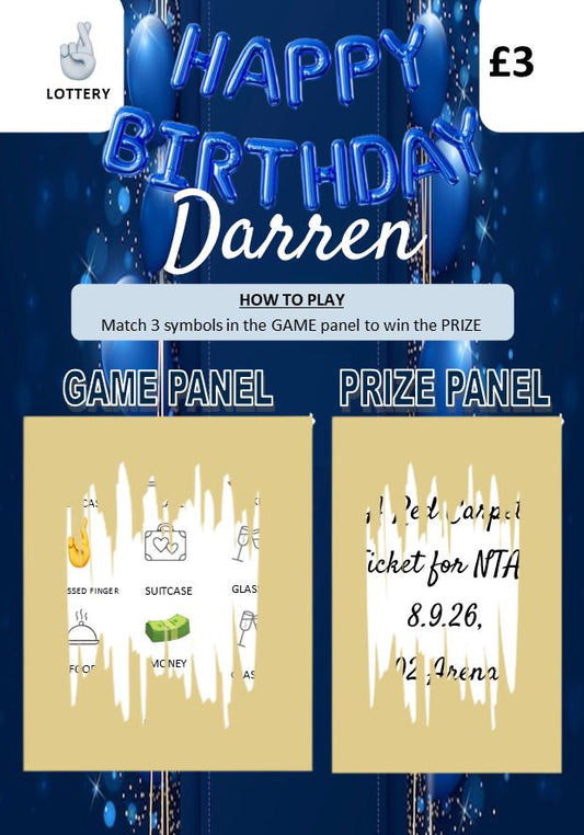 Personalised Happy Birthday Scratch Card | Scratch to Reveal Surprise Message | Unique Birthday Gift Reveal Card | Fun Keepsake