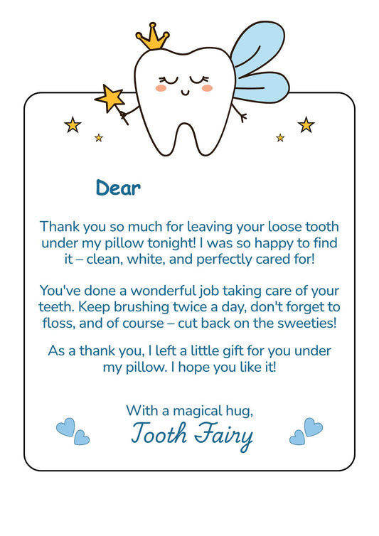 Tooth Fairy Letter & Certificate Set (Digital Download A5/A6)