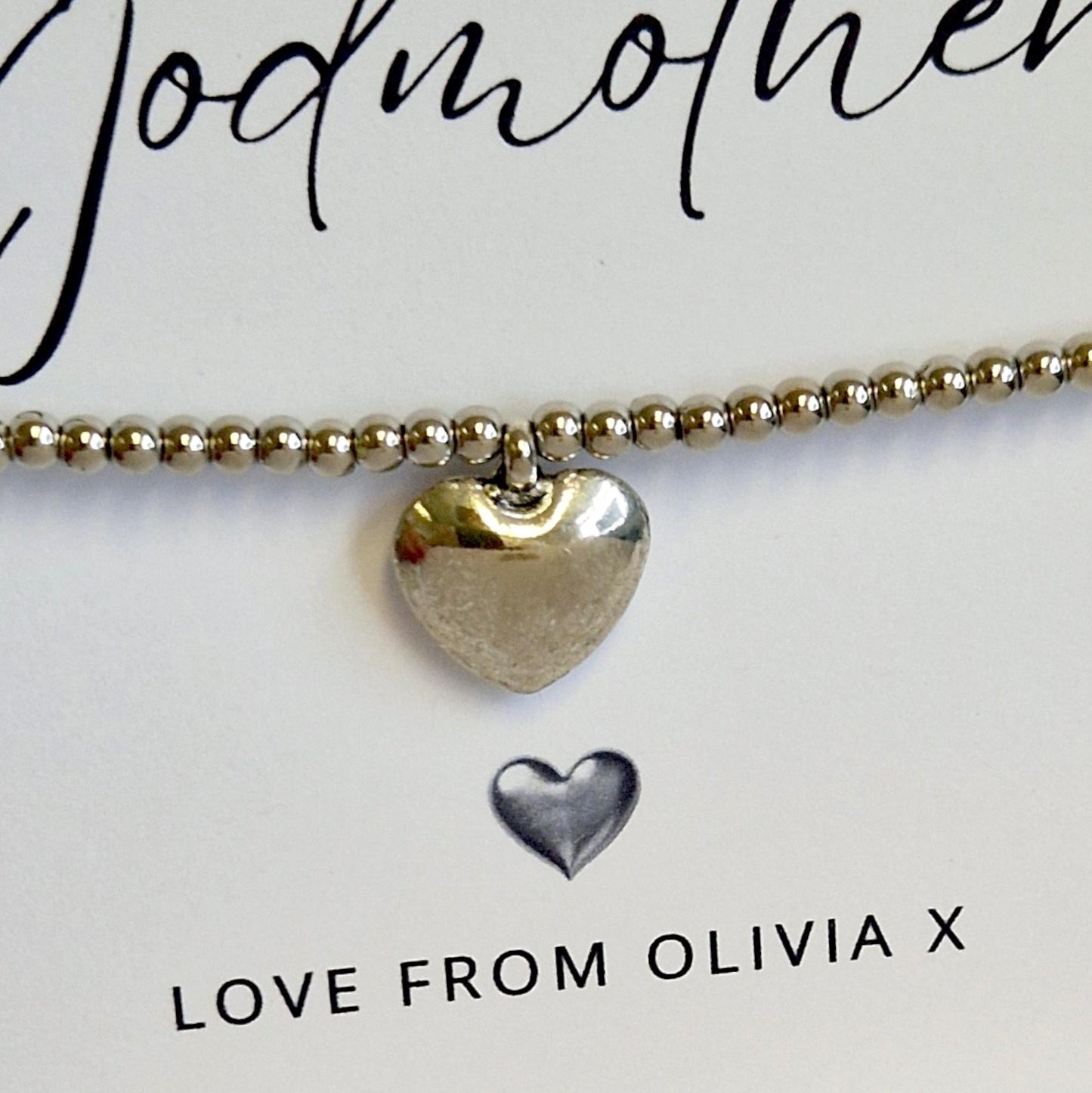 For my Godmother, Our Godmother , Fairy Godmother, Guide parent- Personalised Godmother Bracelet: Meaningful Keepsake Gift