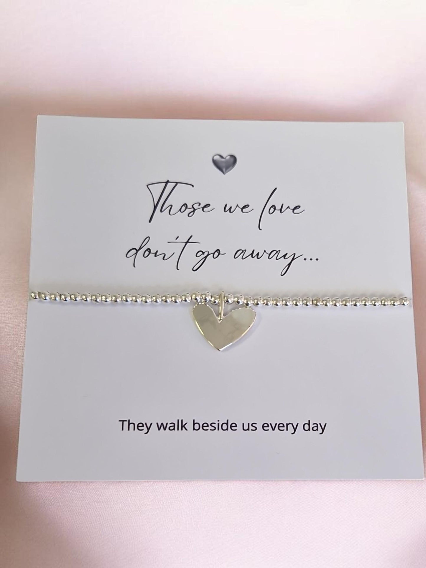 Those we love don't go away - Memorial Gift/Bereavement Gift/Condolence Gift/Sympathy Gift/ Gift for loss/ Memorial bracelet