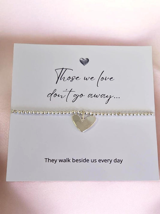Those we love don't go away - Memorial Gift/Bereavement Gift/Condolence Gift/Sympathy Gift/ Gift for loss/ Memorial bracelet