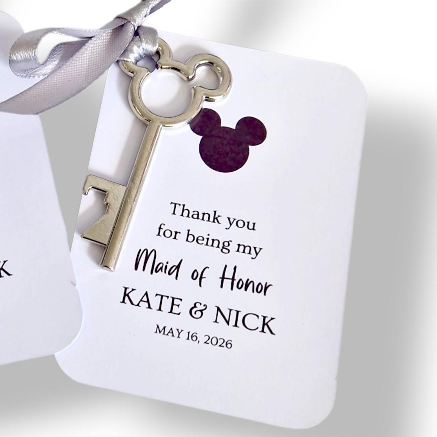 Thank you for being my Bridesmaid, Maid of Honour, Disney inspired Key Bottle Opener I Magical Key I Wedding Keepsake & Guest gift hk88
