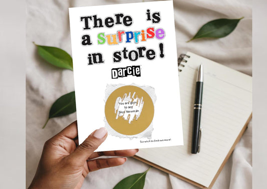 Scratch Off Surprise Reveal Card - There is a surprise for you!- Scratch card