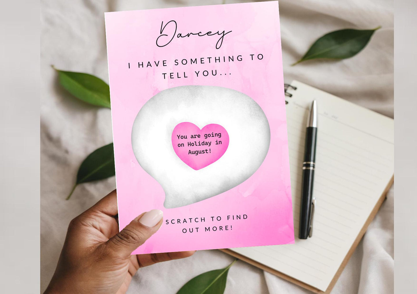 Scratch Off Surprise Reveal Card - Something I've been meaning to tell you! - Scratch card