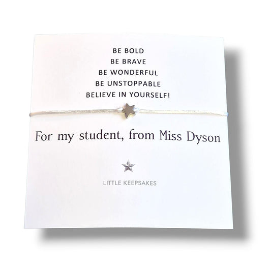 Student Bracelet | Student Gift | Exam Good Luck Gift | Inspirational Wish Bracelet Class of 2026 - Bulk - Gift from teacher