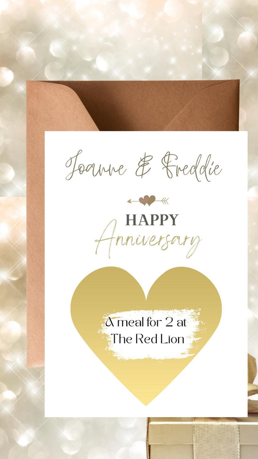 Personalized Anniversary Scratch Off Card: Surprise Reveal Gift