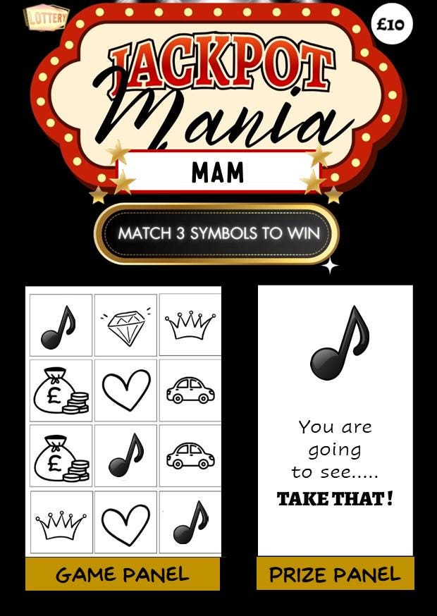 Surprise Reveal - Scratch Card: Holiday, Birthday, Concert Reveal Gift Personalised - Scratch to win