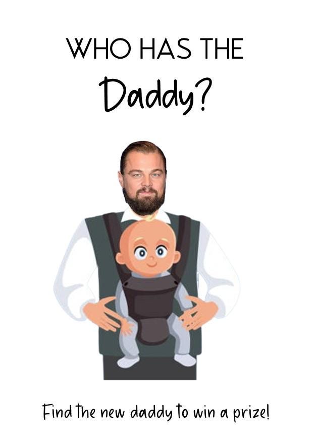 Who Has The Daddy Scratch Off, Printed Baby Shower Game,Scratch Off Baby Shower Game, Who Has the Daddy Celebrity Edition, Baby Shower Games
