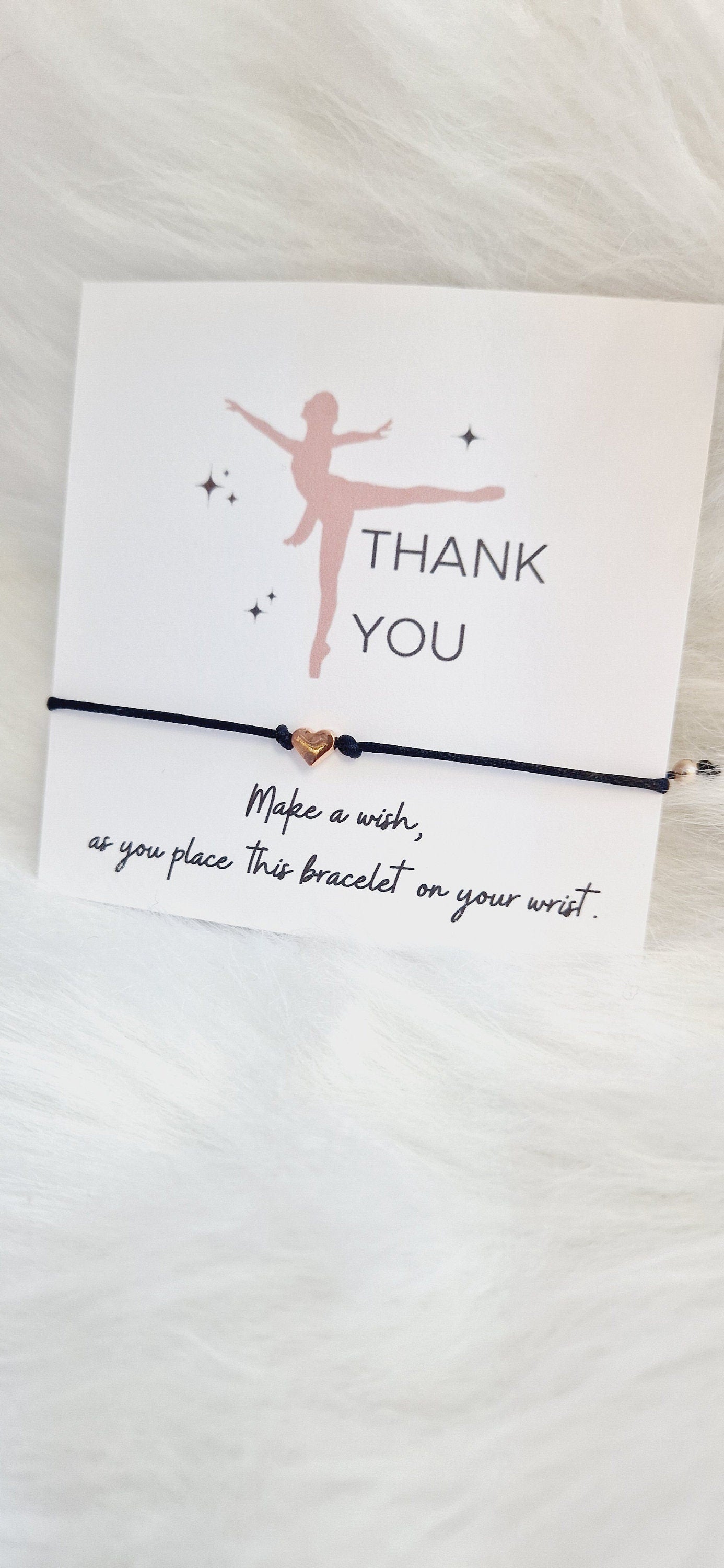 Dance Teacher - Thank you Wish Bracelets - Thank you gift - Birthday - Street  Dance - Friendship Bracelets  I Teachers I  Ballet