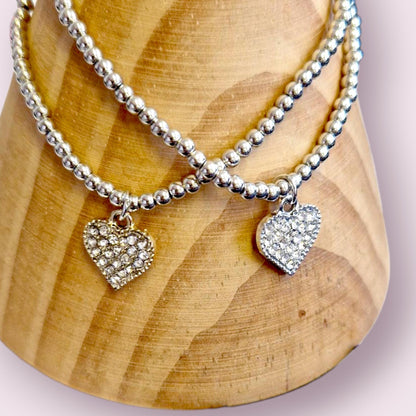 Teacher Thank you for everything Charm Bracelet I Teacher Gift I Teacher Gift Acrylic Heart Charm Bracelet – Diamante Jewellery End of Year