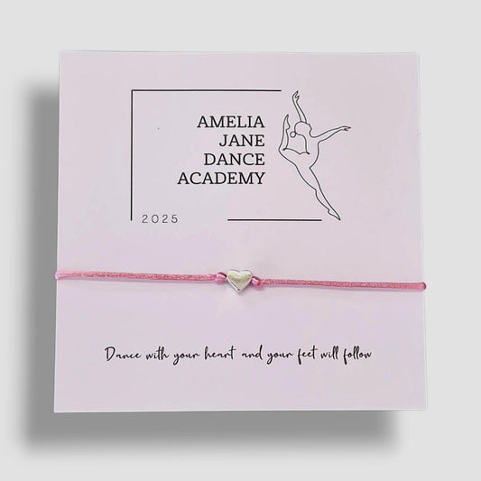 Personalised Dance Class, Dance Academy, Dance Troupe, Wish Bracelet: Friendship Gift