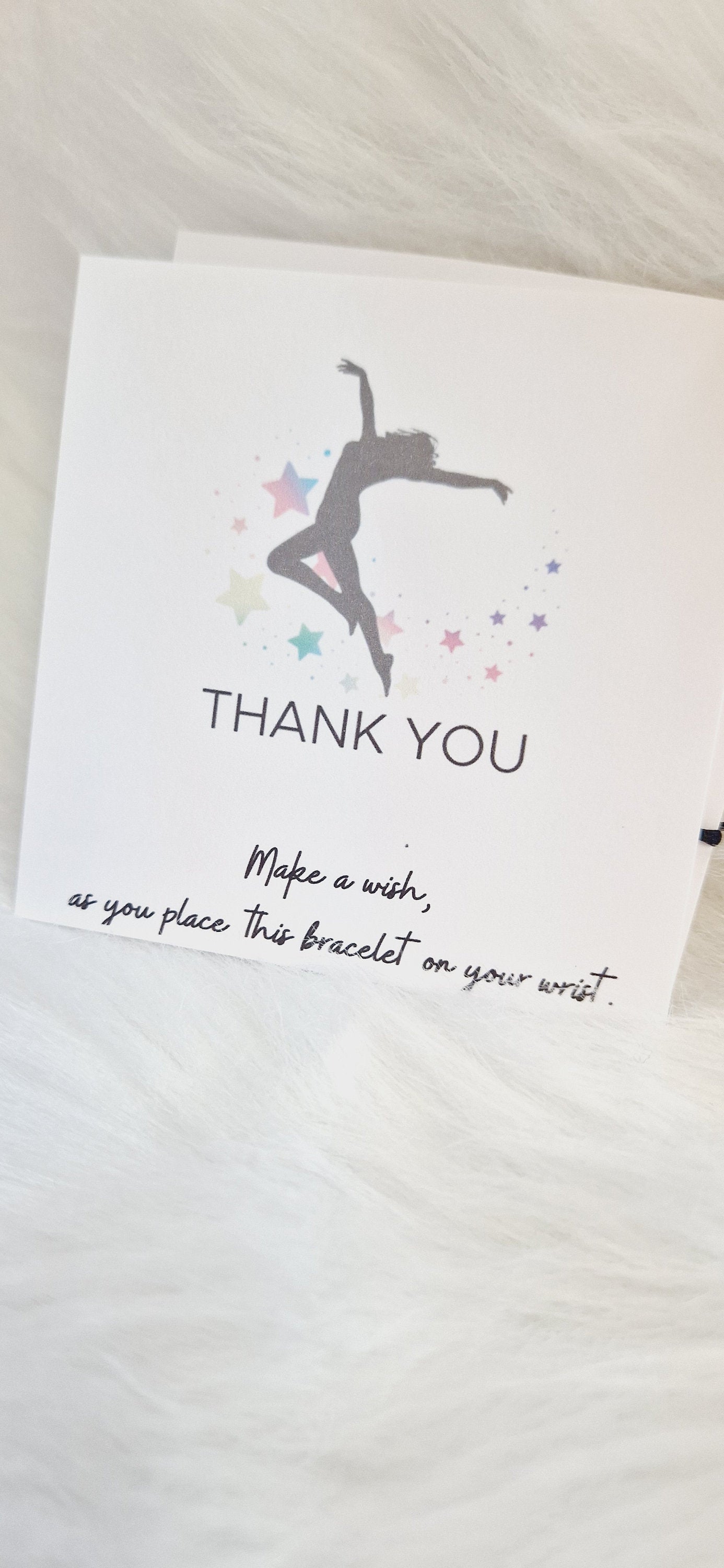 Dance Teacher - Thank you Wish Bracelets - Thank you gift - Birthday - Street  Dance - Friendship Bracelets  I Teachers I  Ballet