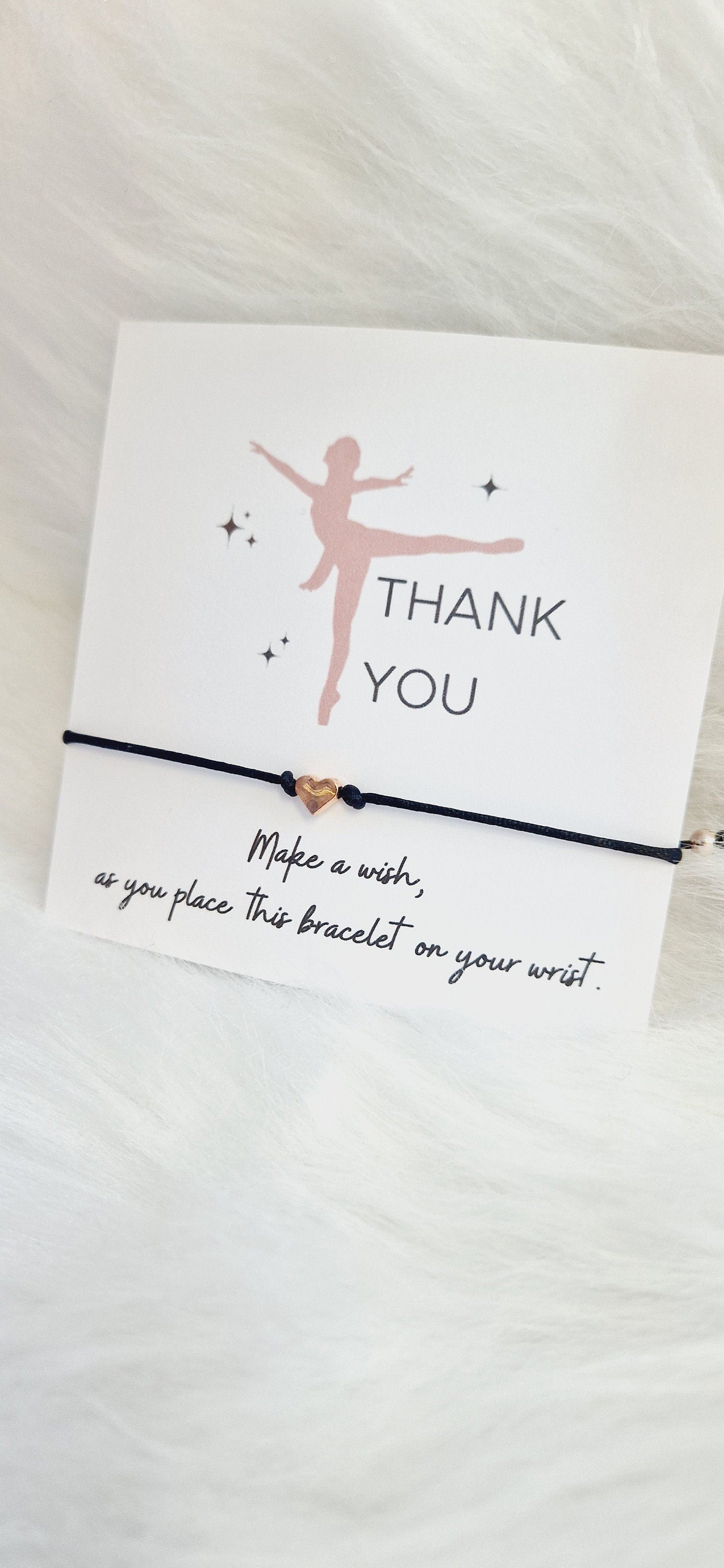 Dance Teacher - Thank you Wish Bracelets - Thank you gift - Birthday - Street  Dance - Friendship Bracelets  I Teachers I  Ballet
