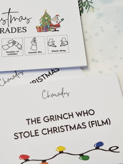 Charades Christmas games, Christmas Stocking Filler, Family Christmas, Christmas Eve Gift, Christmas Table Present