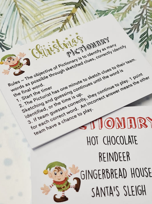Christmas Pictionary Game: Family Holiday Fun, Stocking Filler
