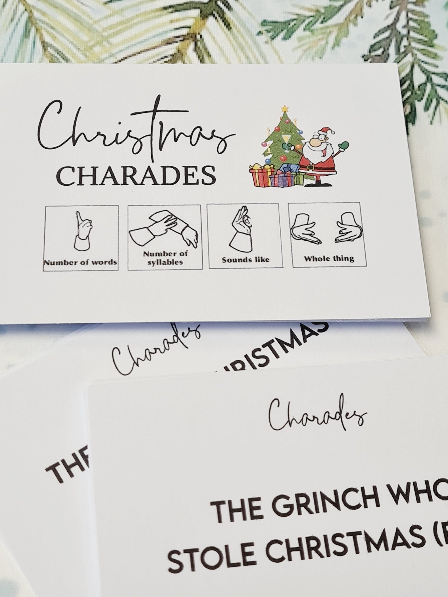 Charades Christmas games, Christmas Stocking Filler, Family Christmas, Christmas Eve Gift, Christmas Table Present