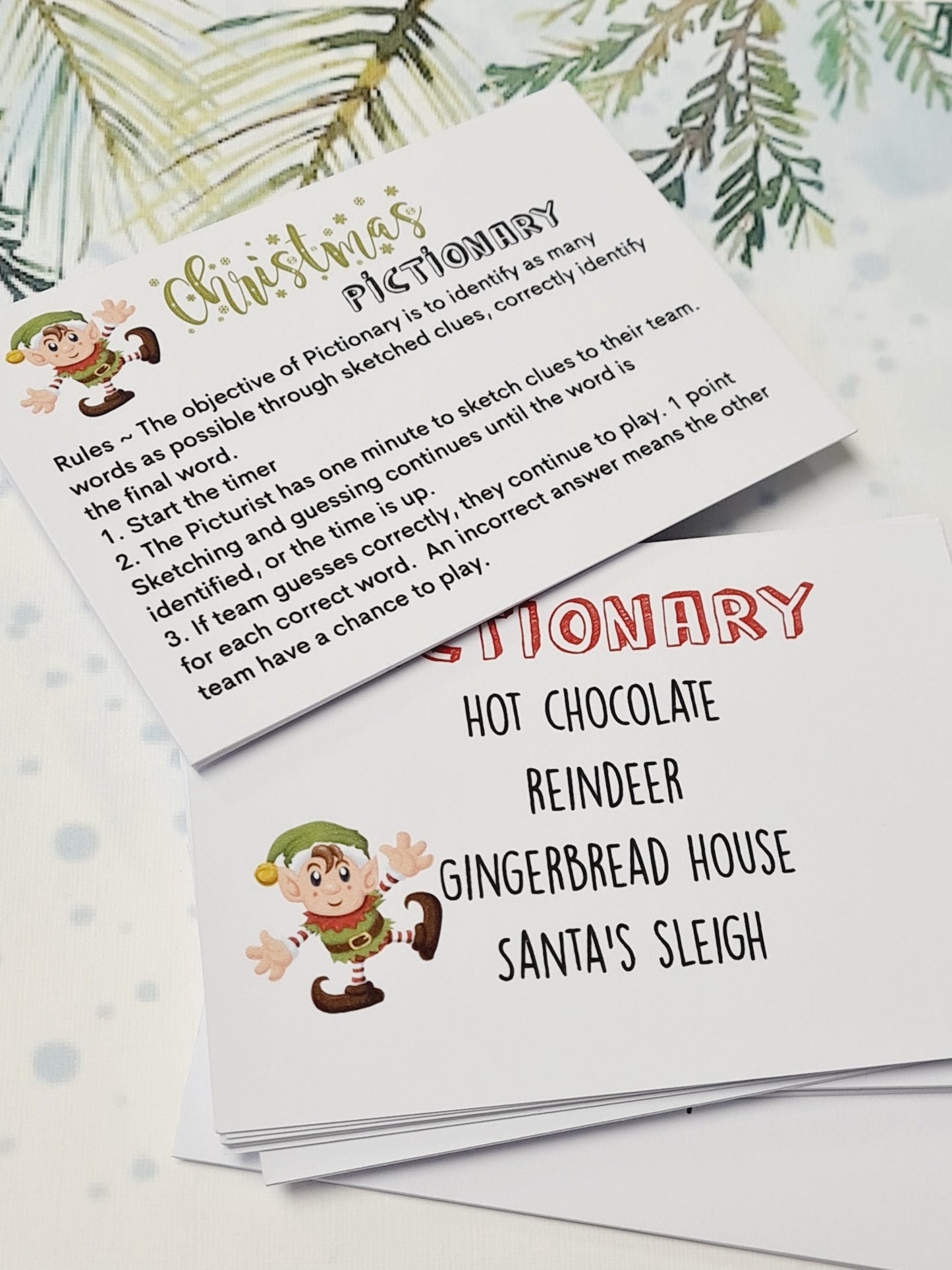 Christmas Pictionary Game: Family Holiday Fun, Stocking Filler