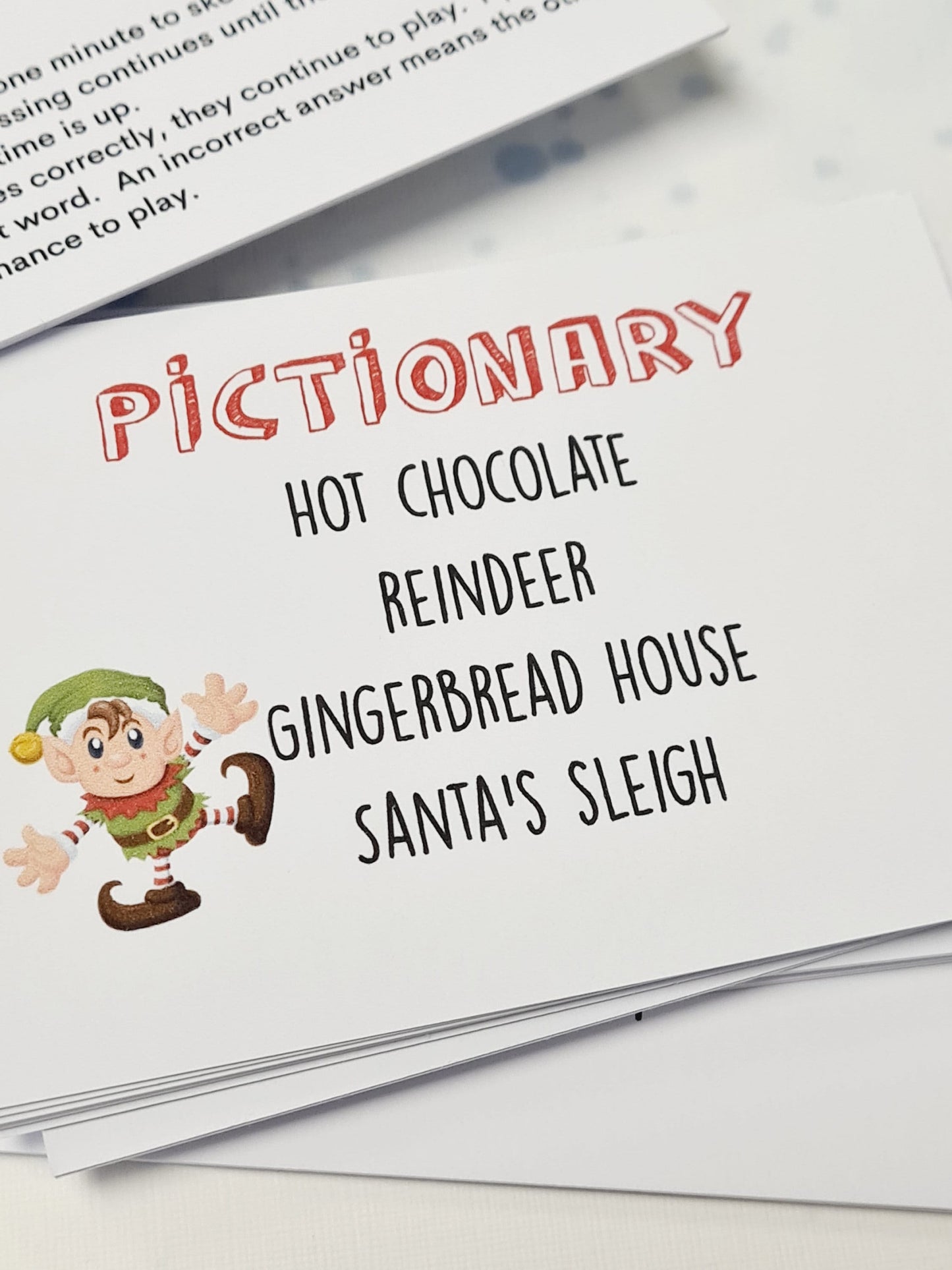 Christmas Pictionary Game: Family Holiday Fun, Stocking Filler