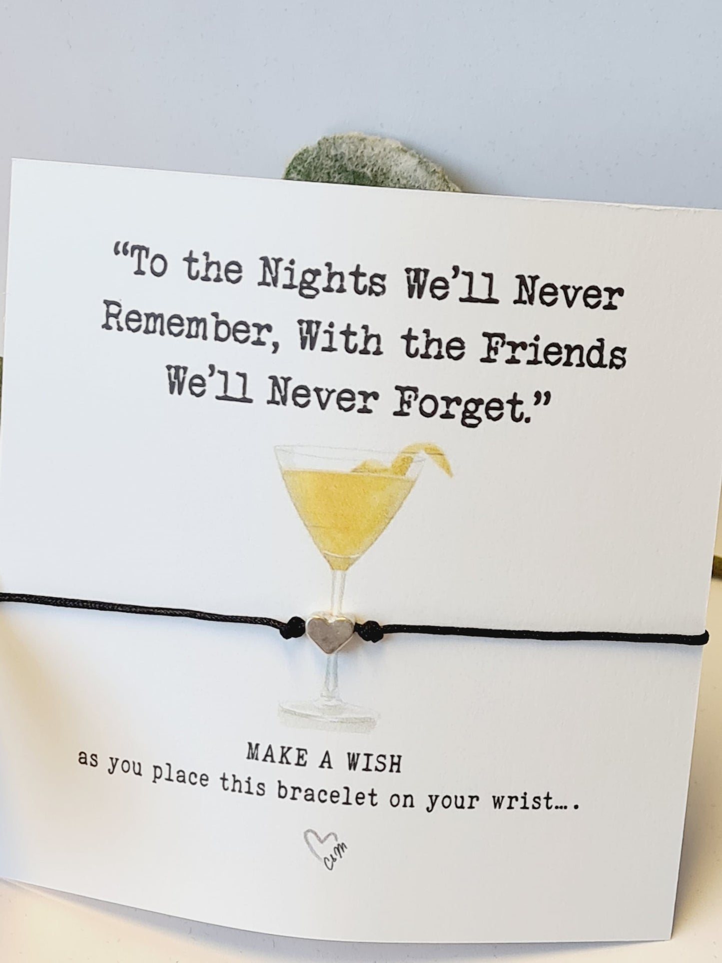 Girls Trip Wish Bracelet: 'To the Nights We'll Never Remember' - Girls weekend, Girls holiday