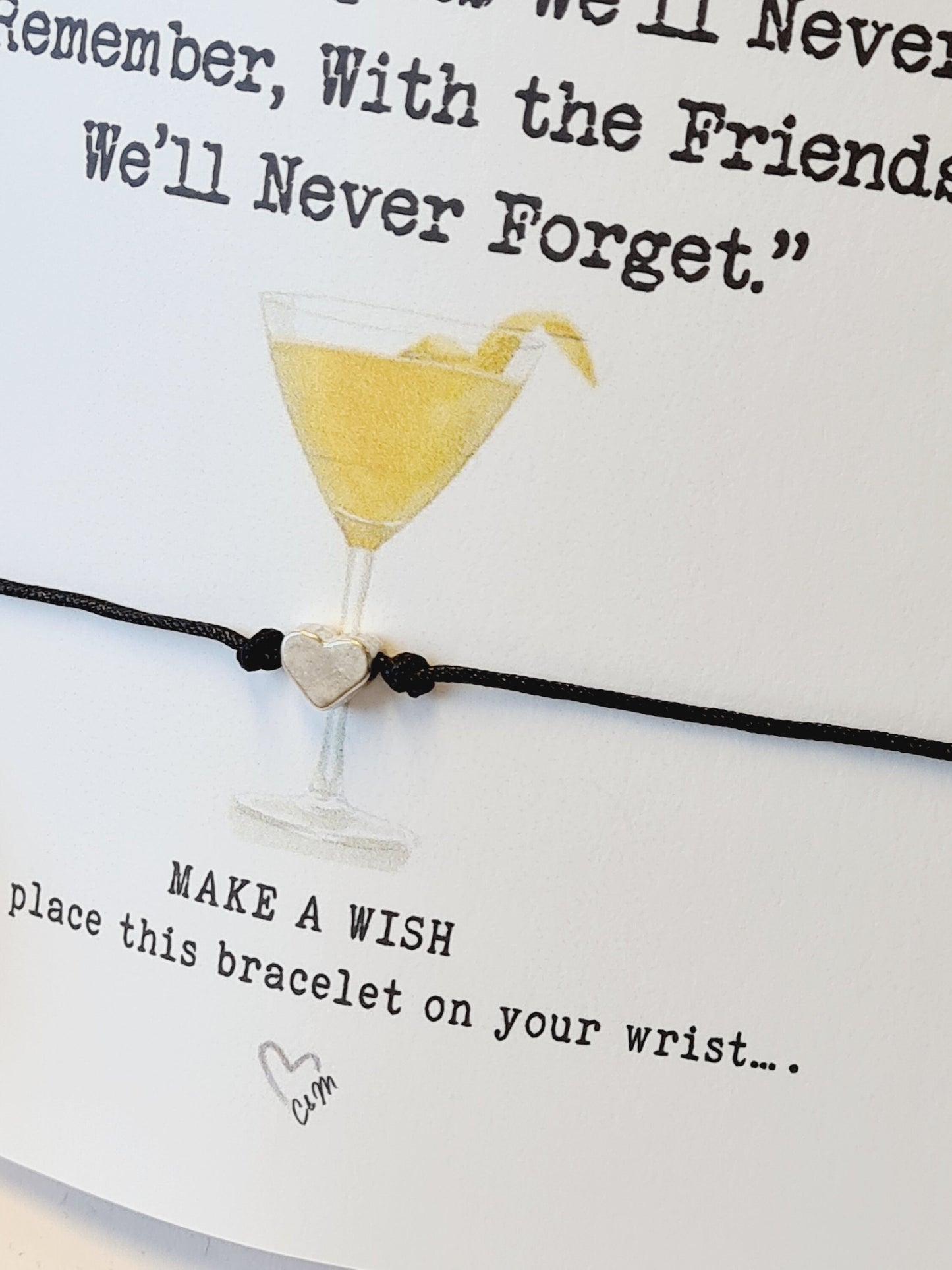 Girls Trip Wish Bracelet: 'To the Nights We'll Never Remember' - Girls weekend, Girls holiday