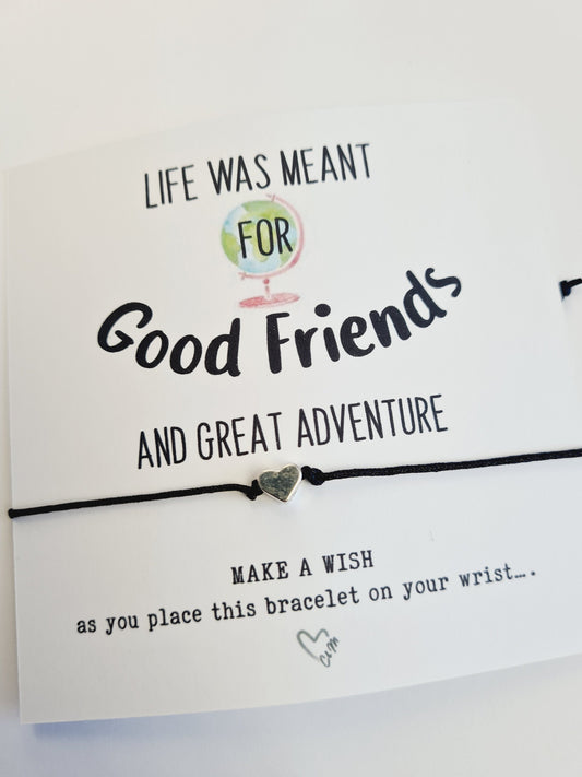 Girls Trip; Girls Weekend; Girls Getaway Gift; Keepsake Wish Bracelet; Girls Road Trip, Wish Bracelet; Girls Weekend Gift - GA34