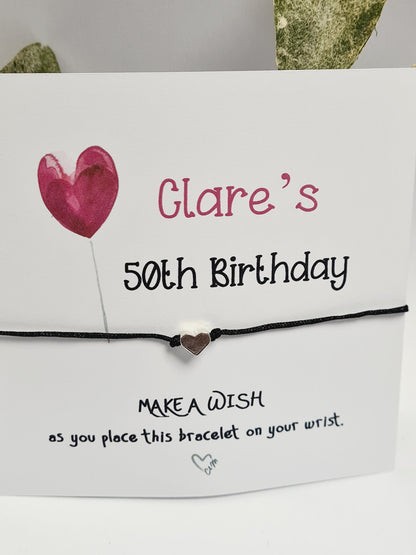 Personalised Birthday Wish Bracelet: Party Favour Goodie Bag