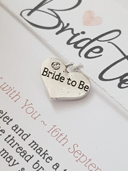 Hen Party Wish Bracelets - Personalised  - Goodie Bag Filler - Hen Weekend, Hen Do, Girls Weekend - Bride to Be - CHP5