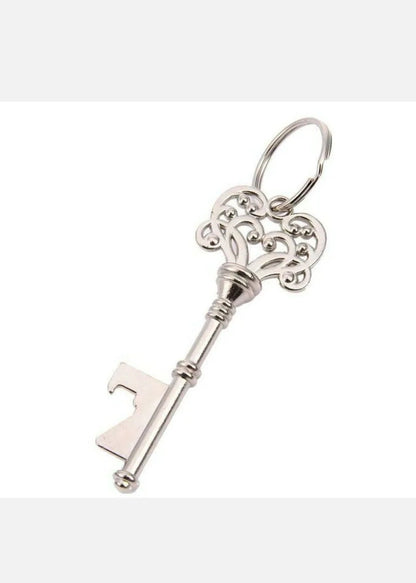 Personalized Key Bottle Opener Wedding Favors with Gift Tag