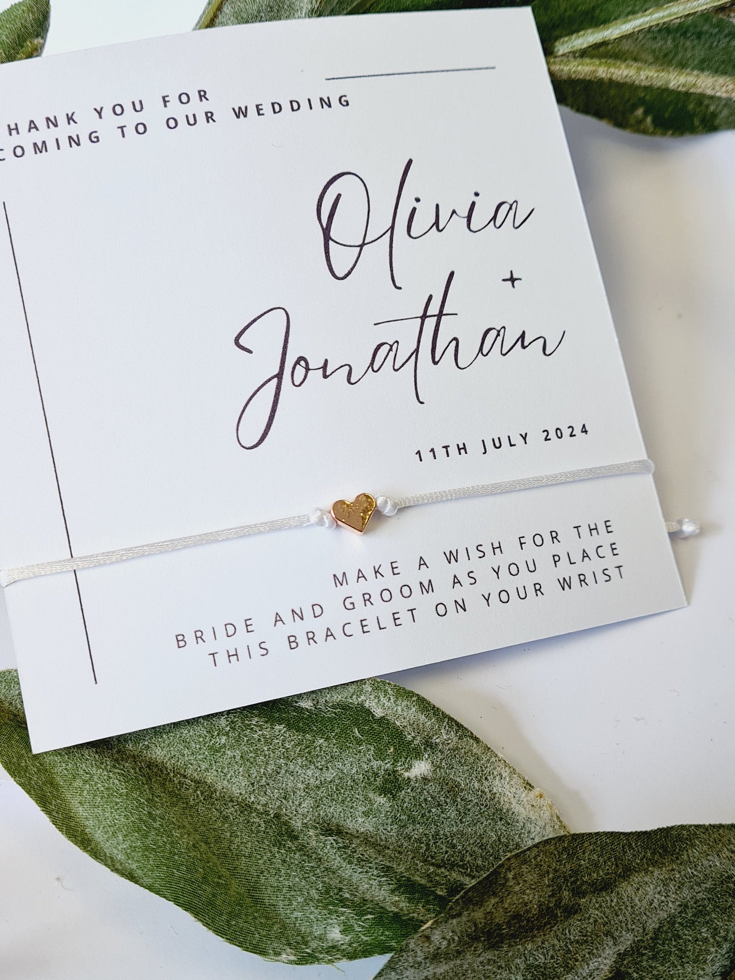 Bulk Wedding Favour Wish String - Personalised  - Wedding day gift - Guest Gift, Thank you gift