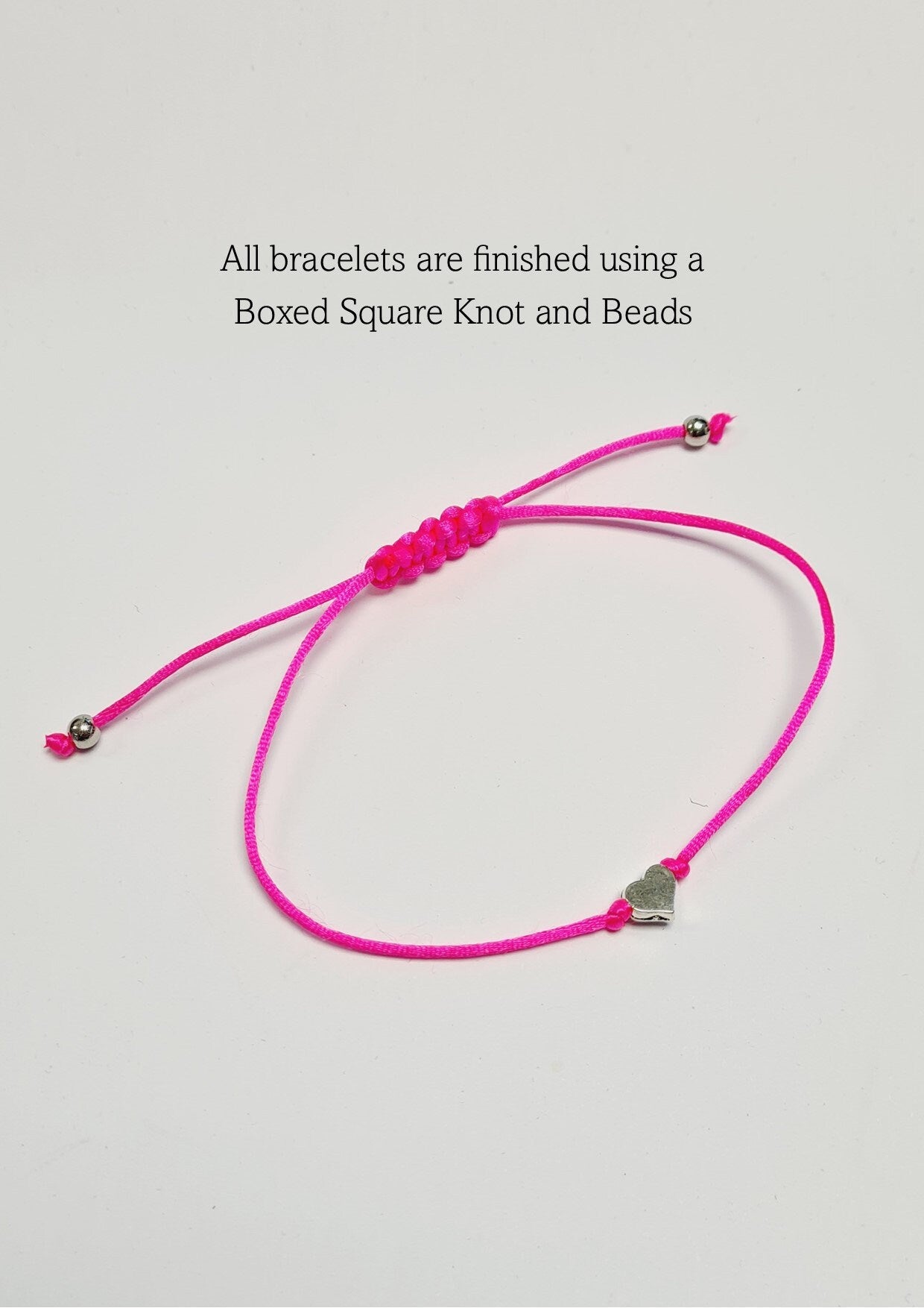 Birthday Party Wish String Rose Gold Heart Wish Bracelet: Personalised