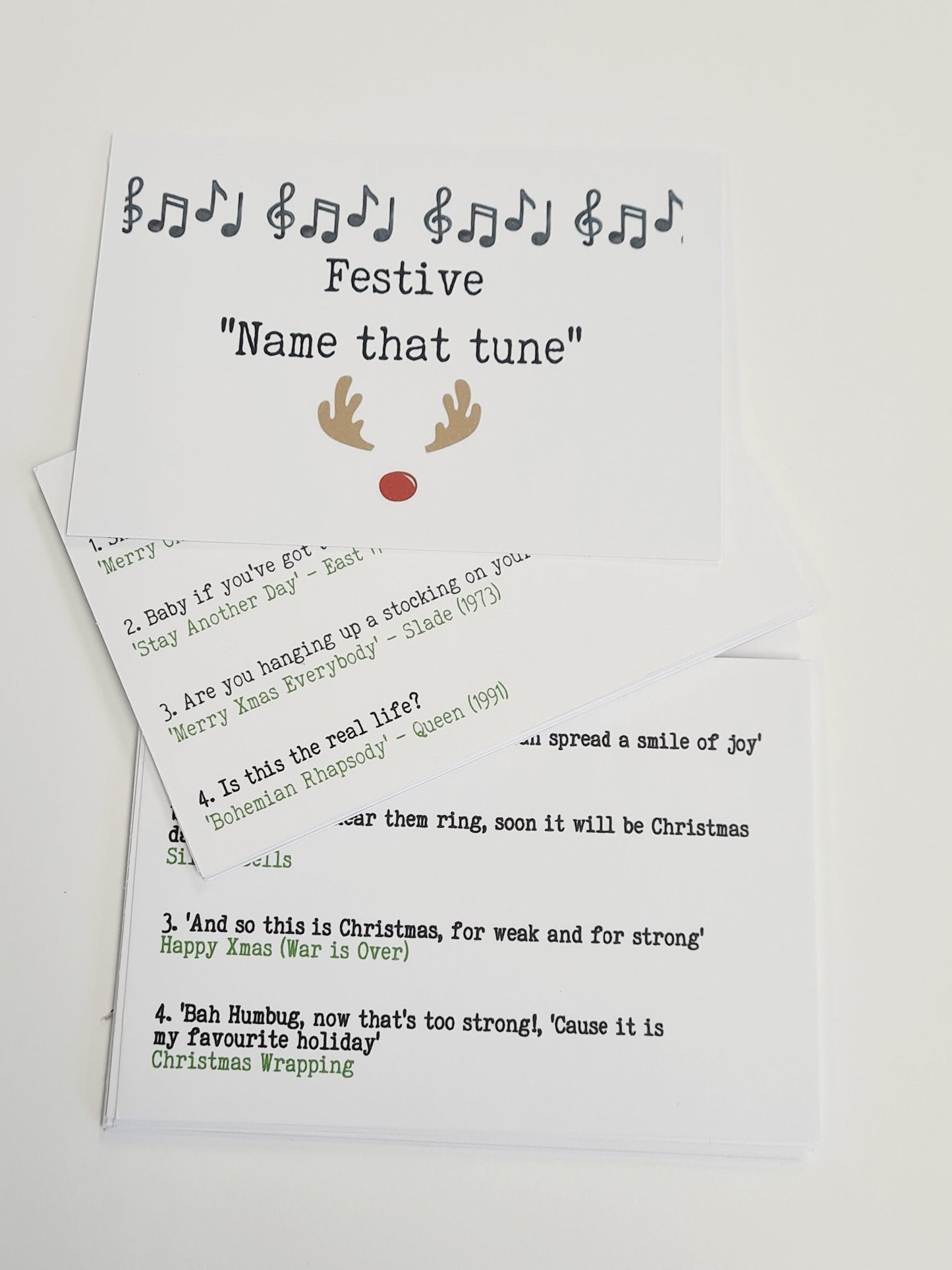 Festive 'Name that Tune' Christmas games, Christmas Stocking Filler, Family Christmas, Christmas Eve Gift, Christmas Table Present