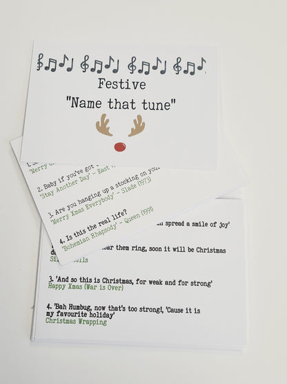 Festive 'Name that Tune' Christmas games, Christmas Stocking Filler, Family Christmas, Christmas Eve Gift, Christmas Table Present