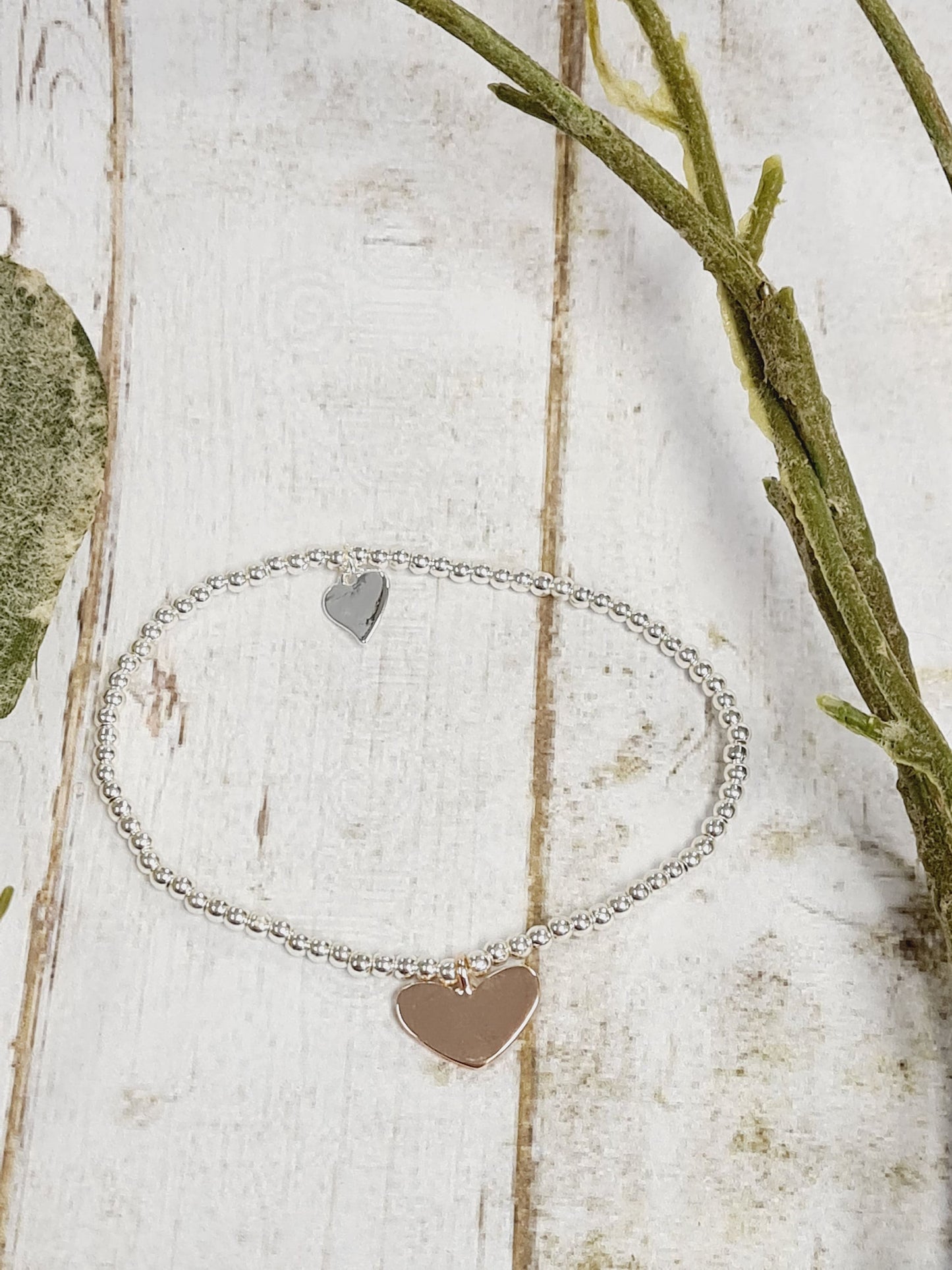 70th Happy Birthday - Seventy - 70th Birthday - Congratulations- Silver Plated Charm Bracelet Plated Heart Charm - 70th gift