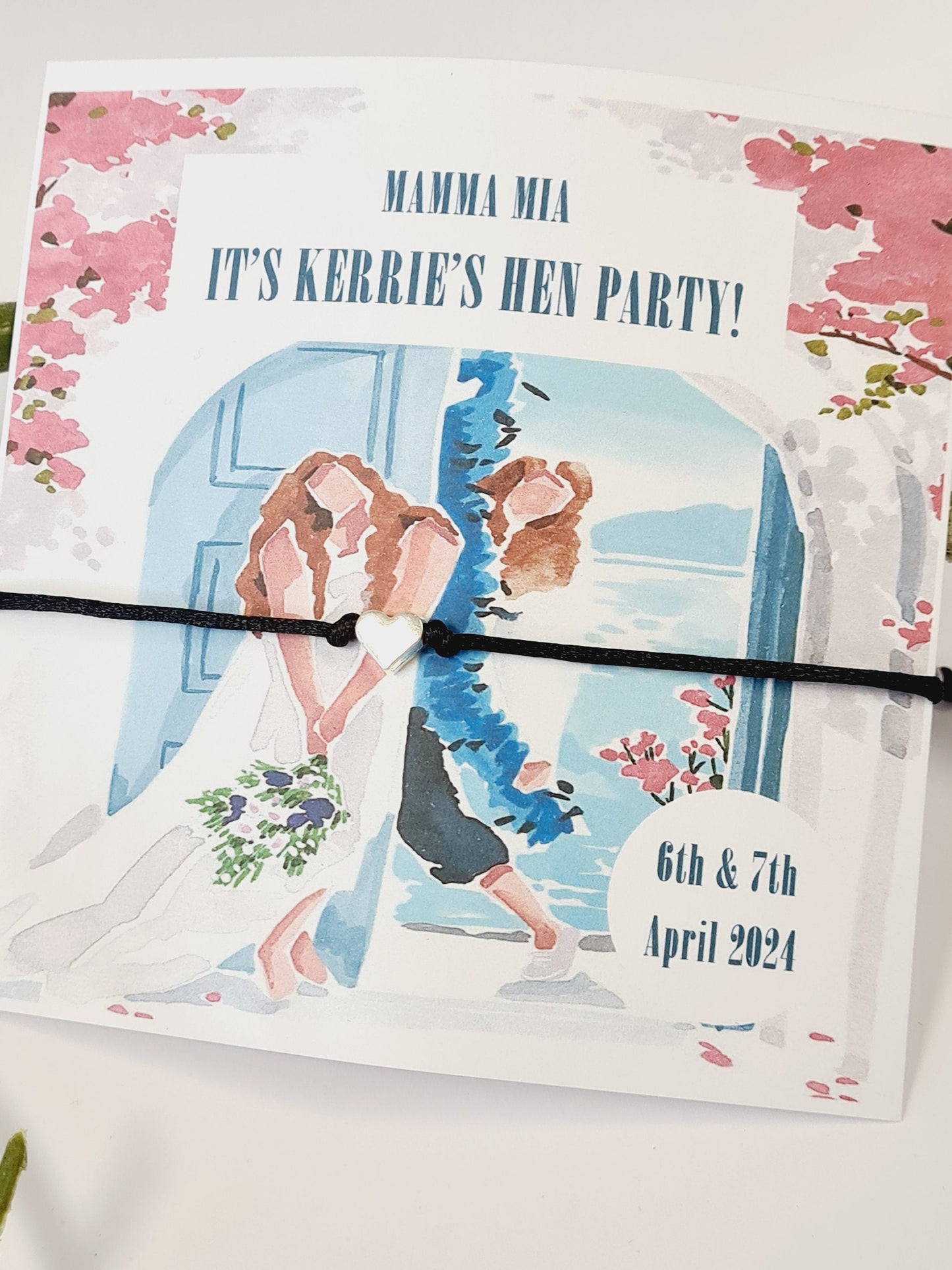 Mamma Mia Wish Bracelet: ABBA Dancing Queen Hen Party Favor