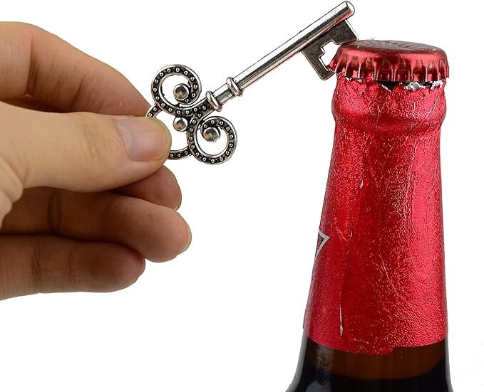 Personalised  Wedding Favor Key Tag: Bottle Opener Thank You Gift