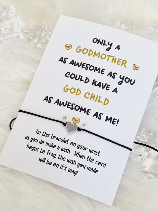 Funny Godmother Wish Bracelet: Cheeky Gift for Godmother