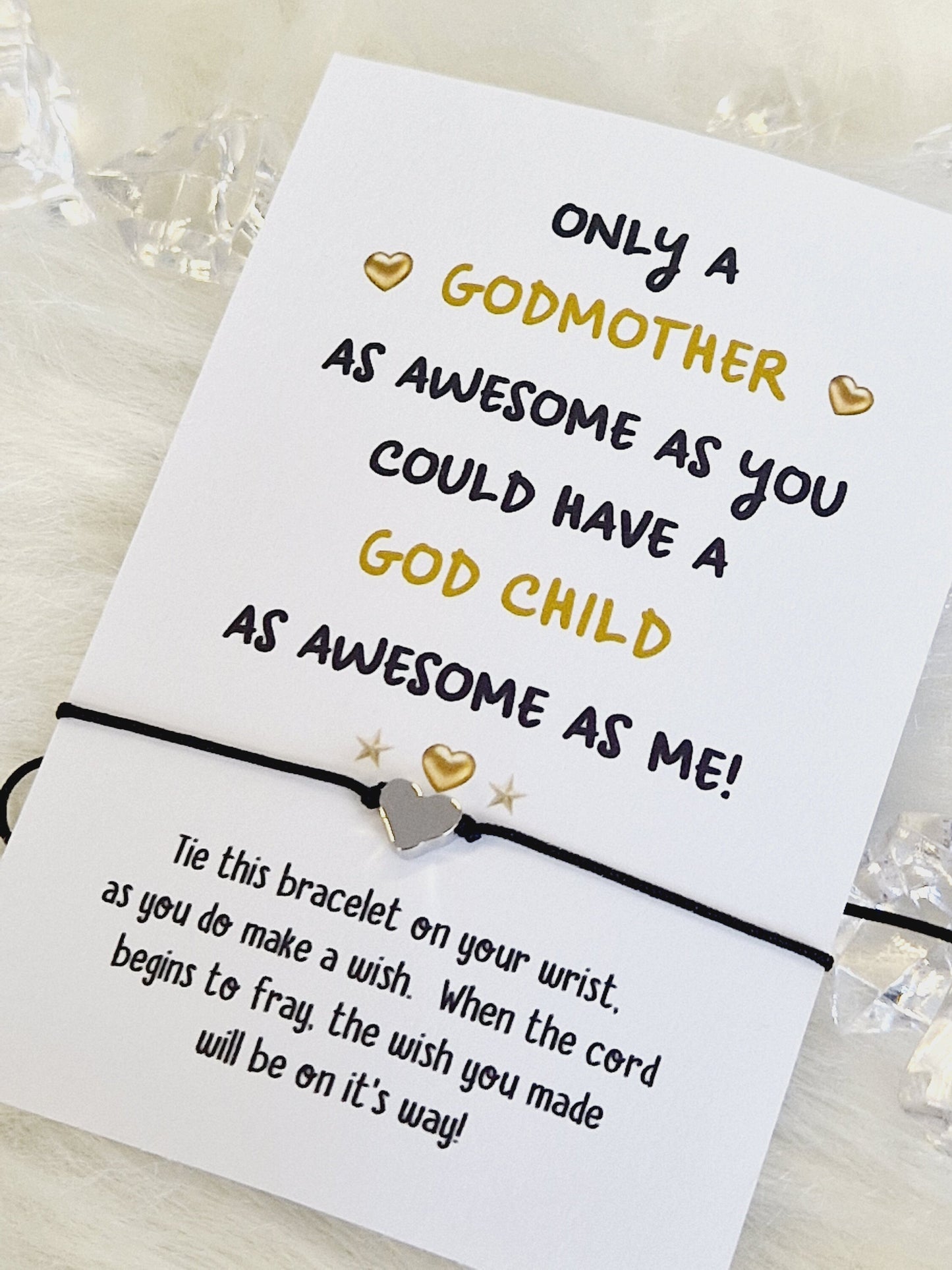 Funny Godmother Wish Bracelet: Cheeky Gift for Godmother